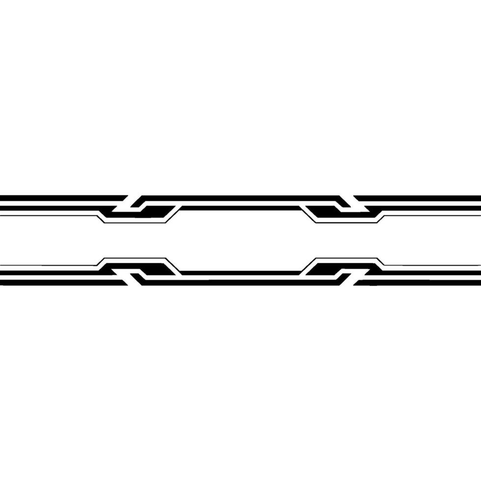 Tech Stripe Geometric Black Lines on White, Minimalist vector