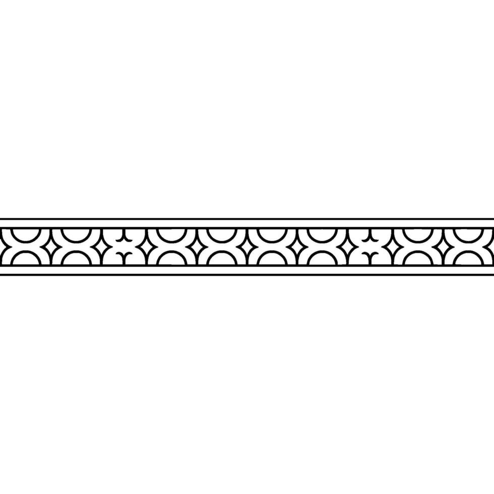 Geometric Border Element, Minimalist , Repeating Pattern vector