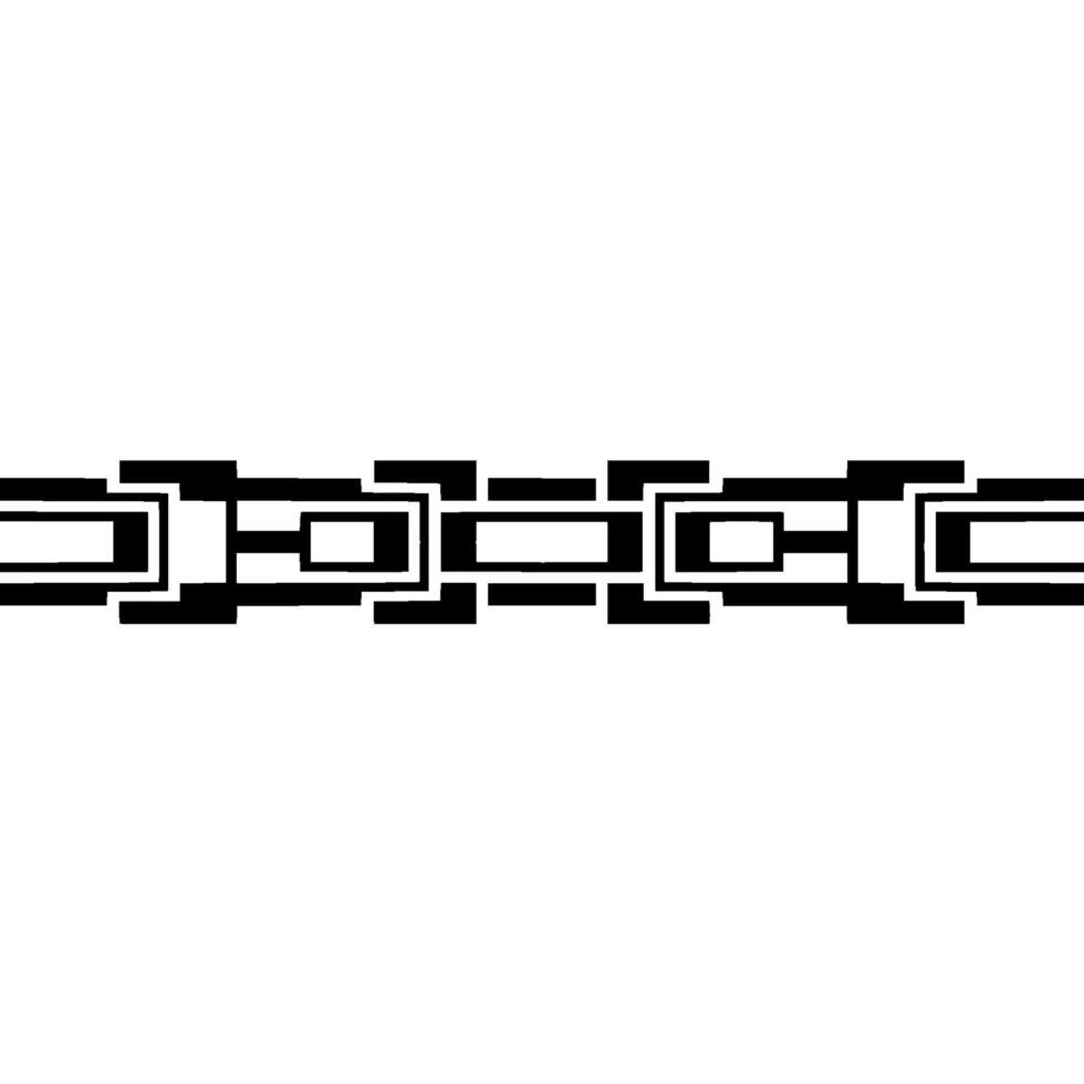Geometric Black and White Border Minimalist Element vector