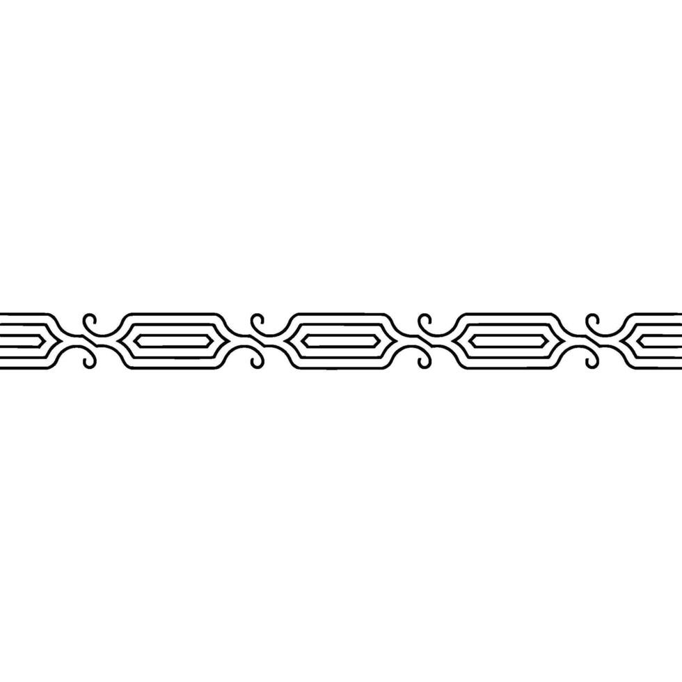Elegant Geometric Border Element, Minimalist , Illustration vector