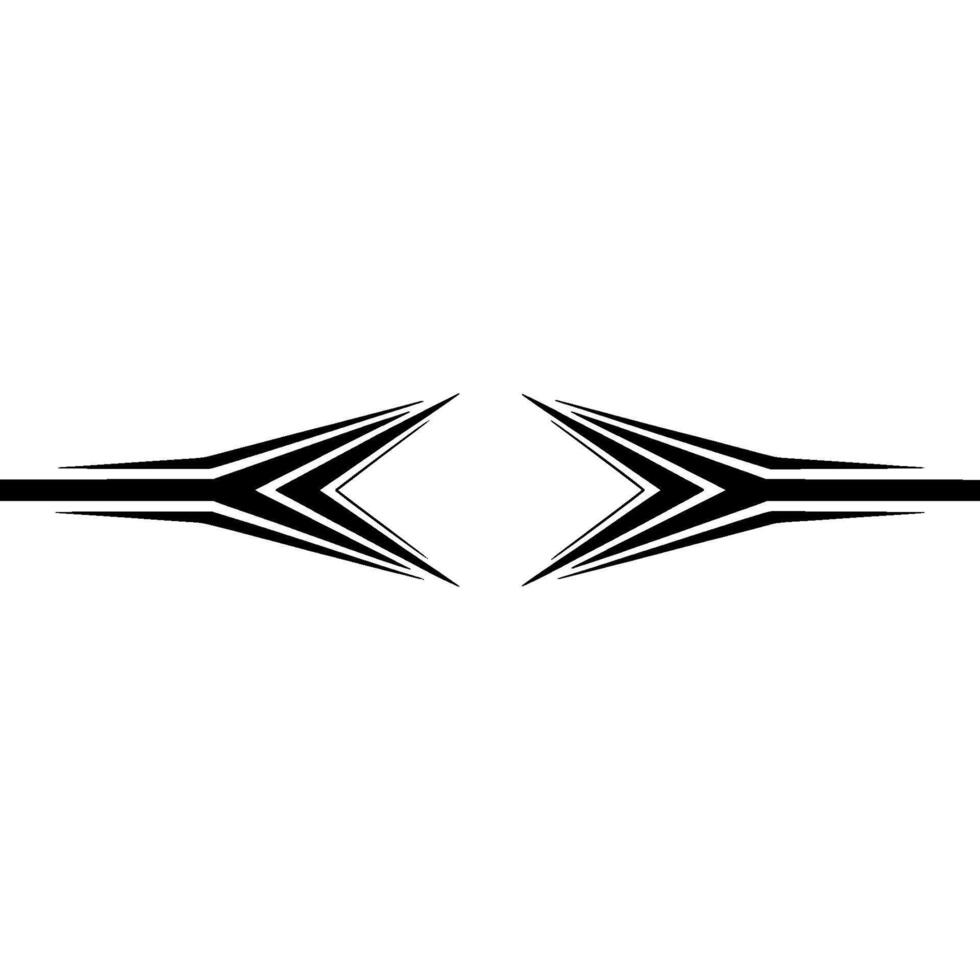 Abstract Black Arrows on White Background Minimalist vector