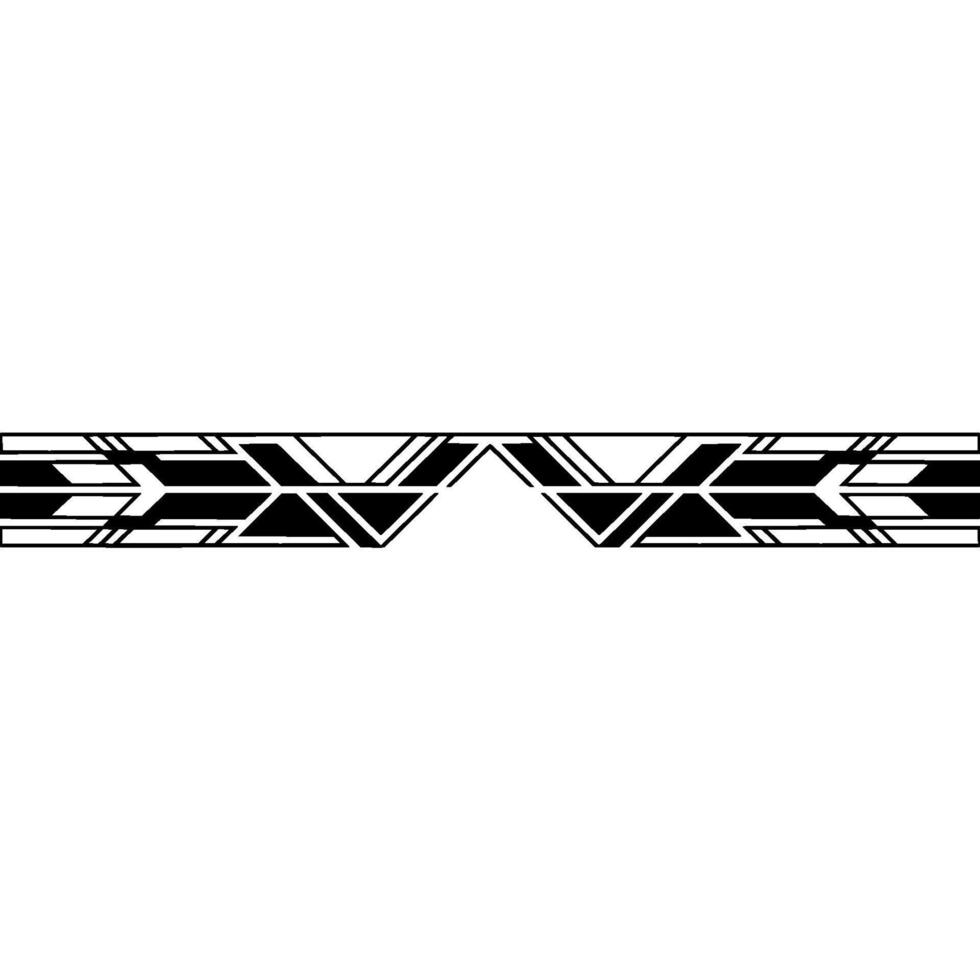 Abstract Geometric Border Black White Element vector