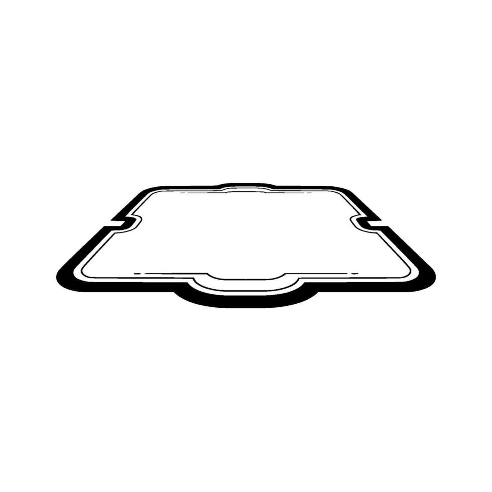 Elegant Monochromatic Frame vector