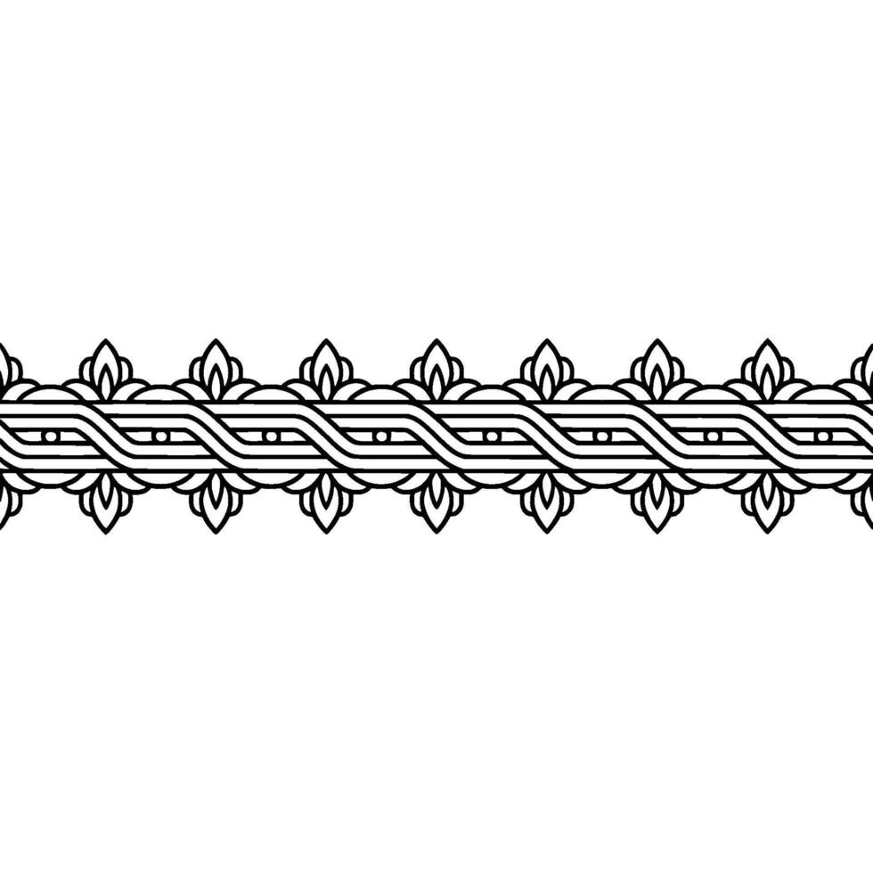 Elegant Ornamental Border Illustration, Minimalist vector