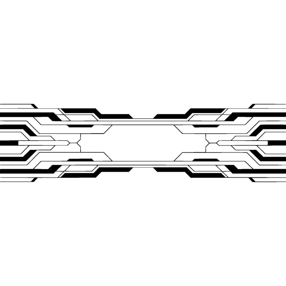 Abstract Tech Lines on Gradient White Background vector