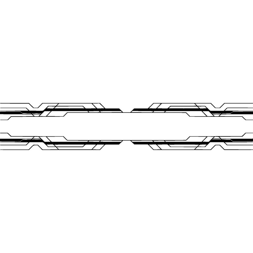 Abstract Tech Lines on White Geometric Circuitry, Minimalist vector