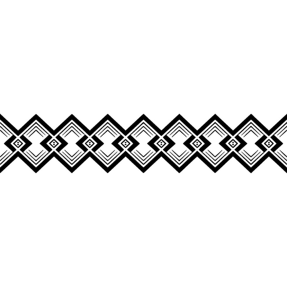 Geometric Border , Black White, Ornamental Element vector