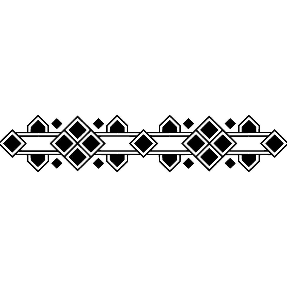 Art Deco Geometric Border Element vector