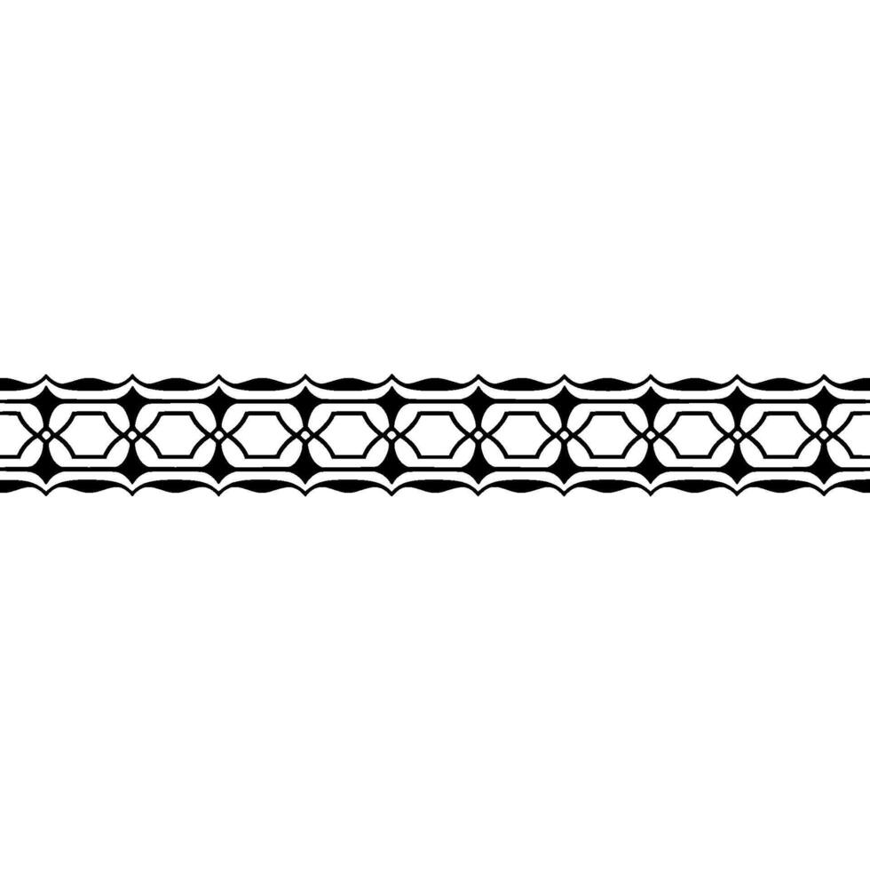 Minimalist Black Geometric Border on Creamy White Background vector
