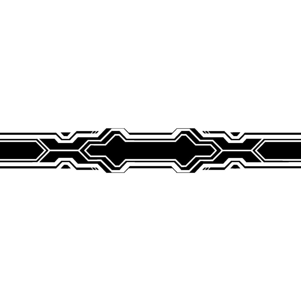 Tech Interface Element Geometric Stripe, Futuristic Aesthetic vector