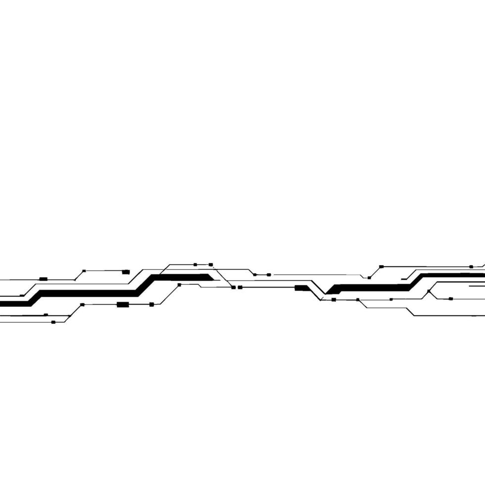Abstract Circuit Board Technology on White Background vector