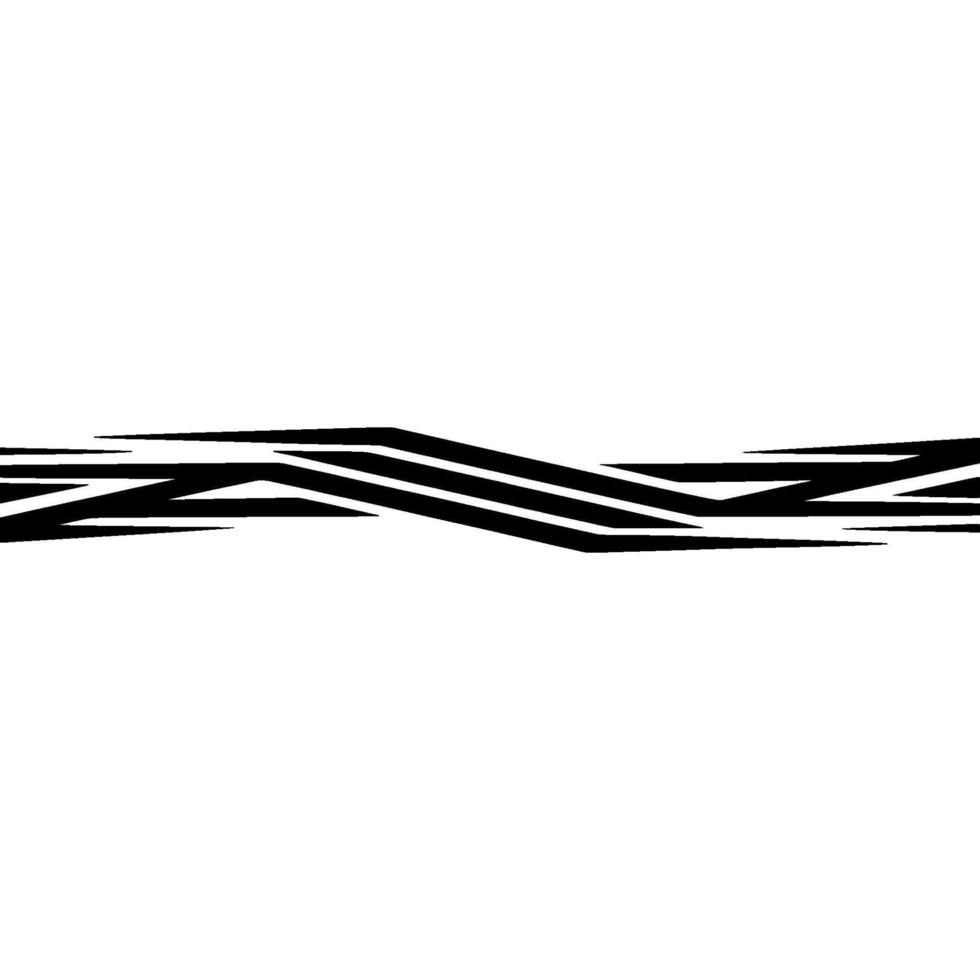 Abstract Black Line Element, Minimalist vector