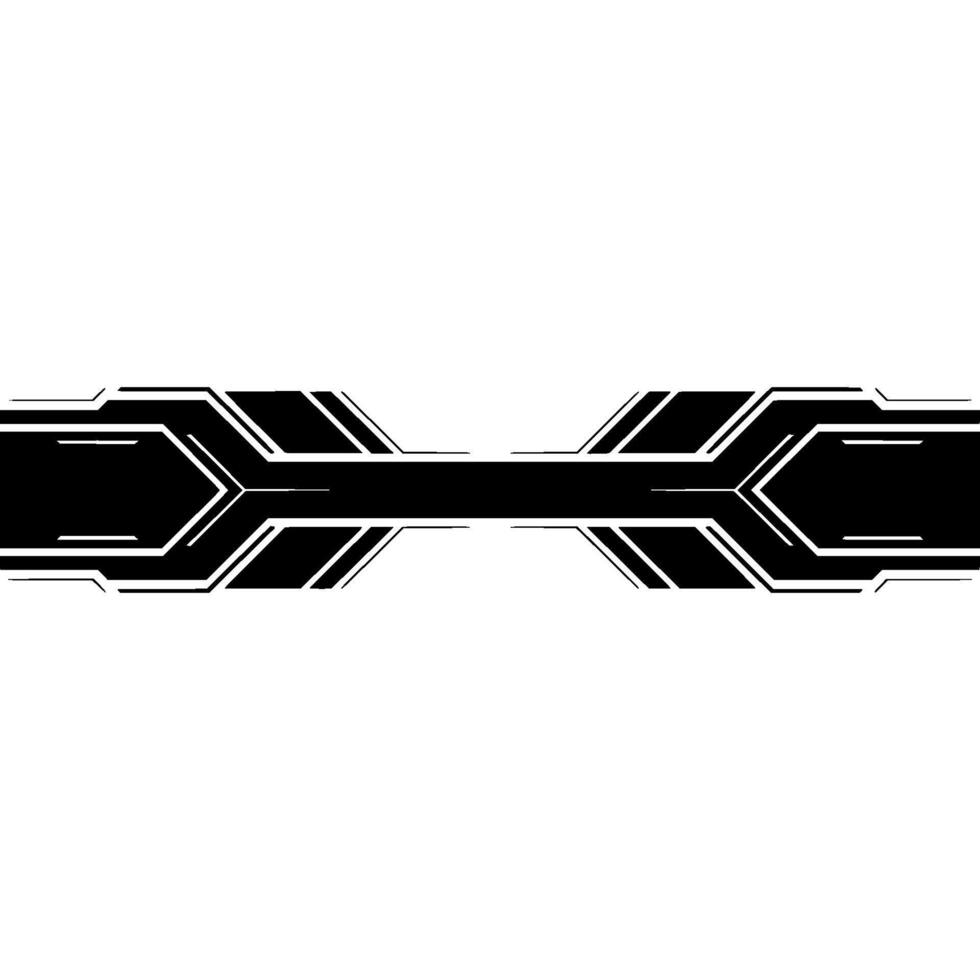 Futuristic Tech Lower Thirds , Minimalist Black and White Abstract vector
