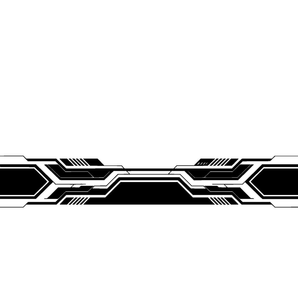 Futuristic Tech Stripe Black White Abstract Background vector