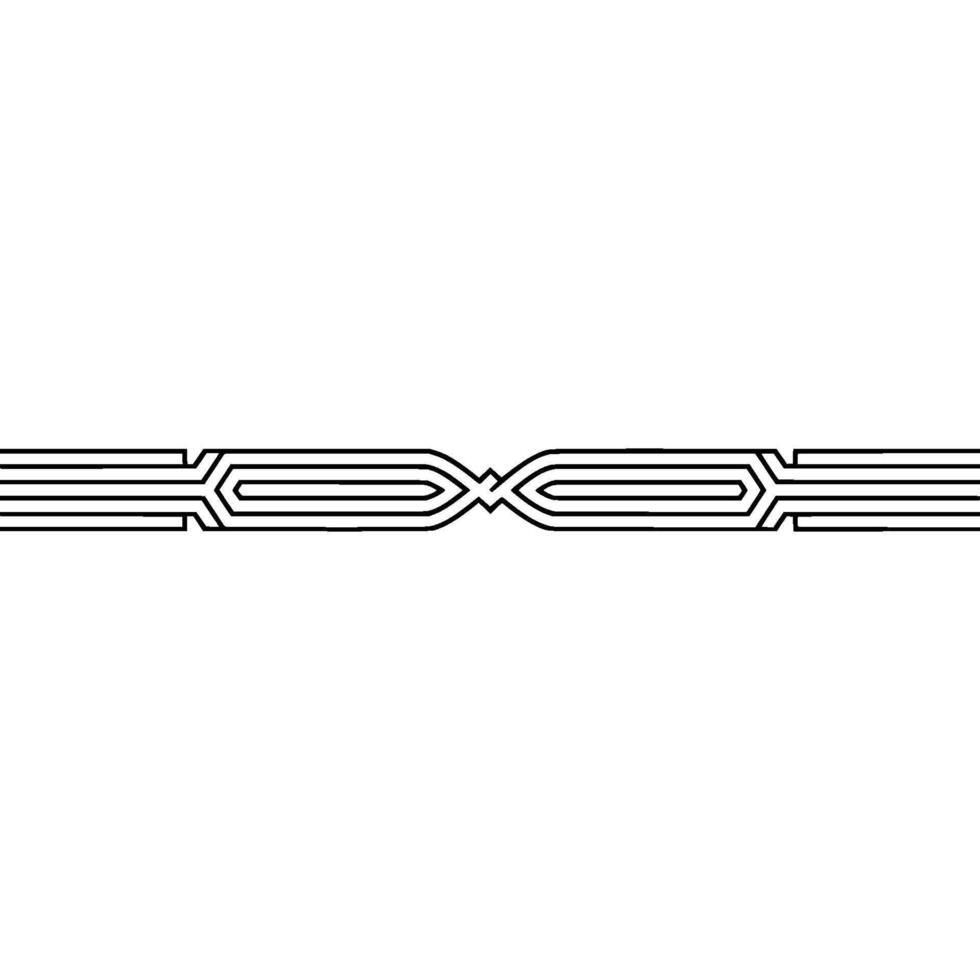 Minimalist Geometric Border on White Modern Illustration vector