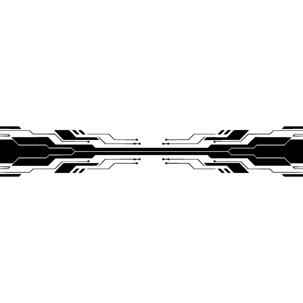 Abstract Tech Circuit Border , Modern Digital Background, Grey and Black. vector