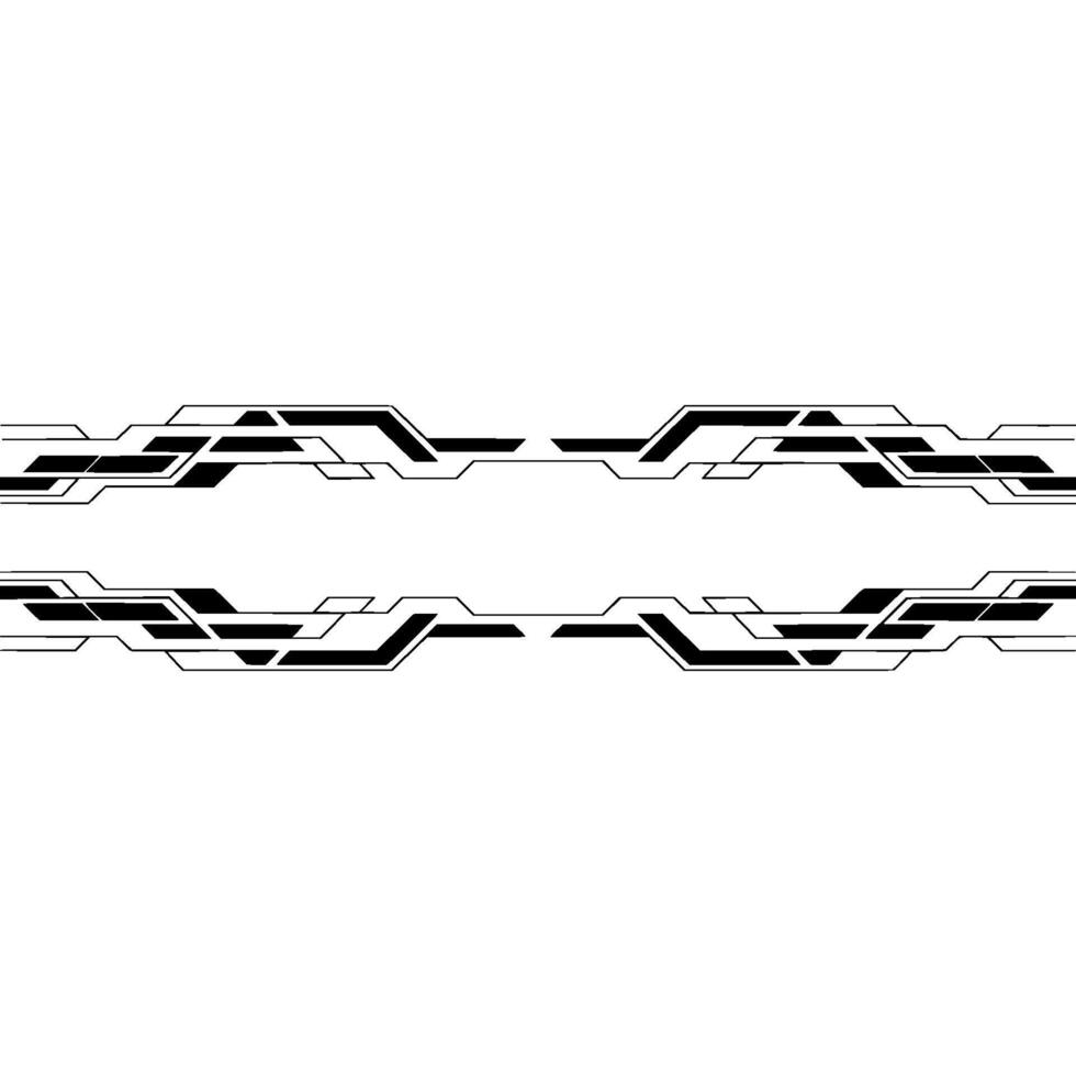 Futuristic Circuitry Border on Gradient Background vector