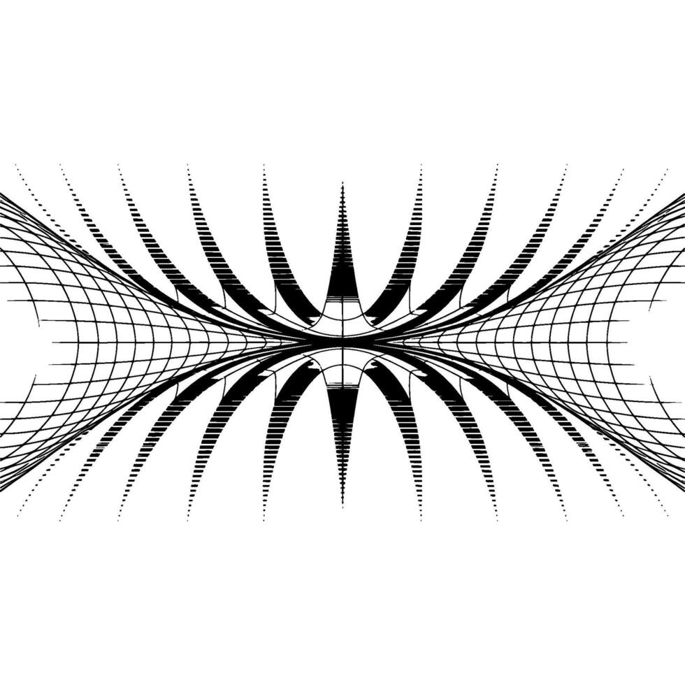 Abstract Geometric in Black and White, Optical Illusion vector