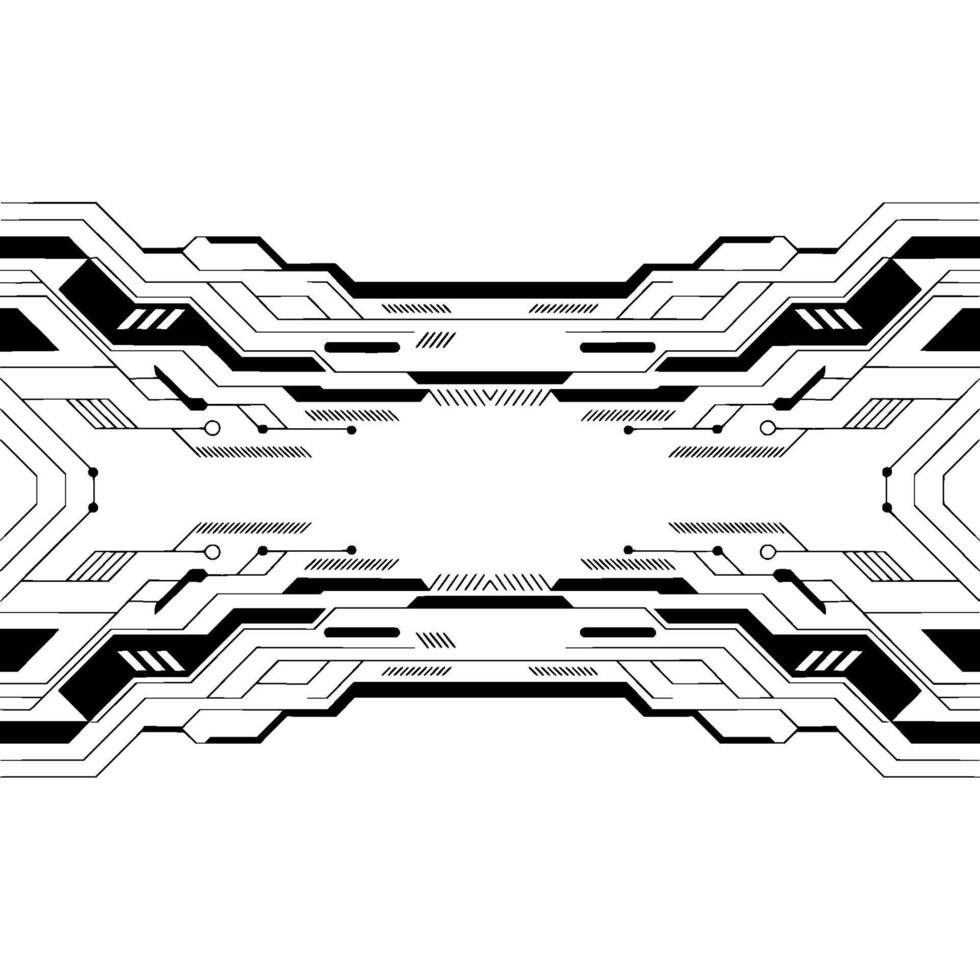 Geometric Tech Futuristic Circuit Board Background vector