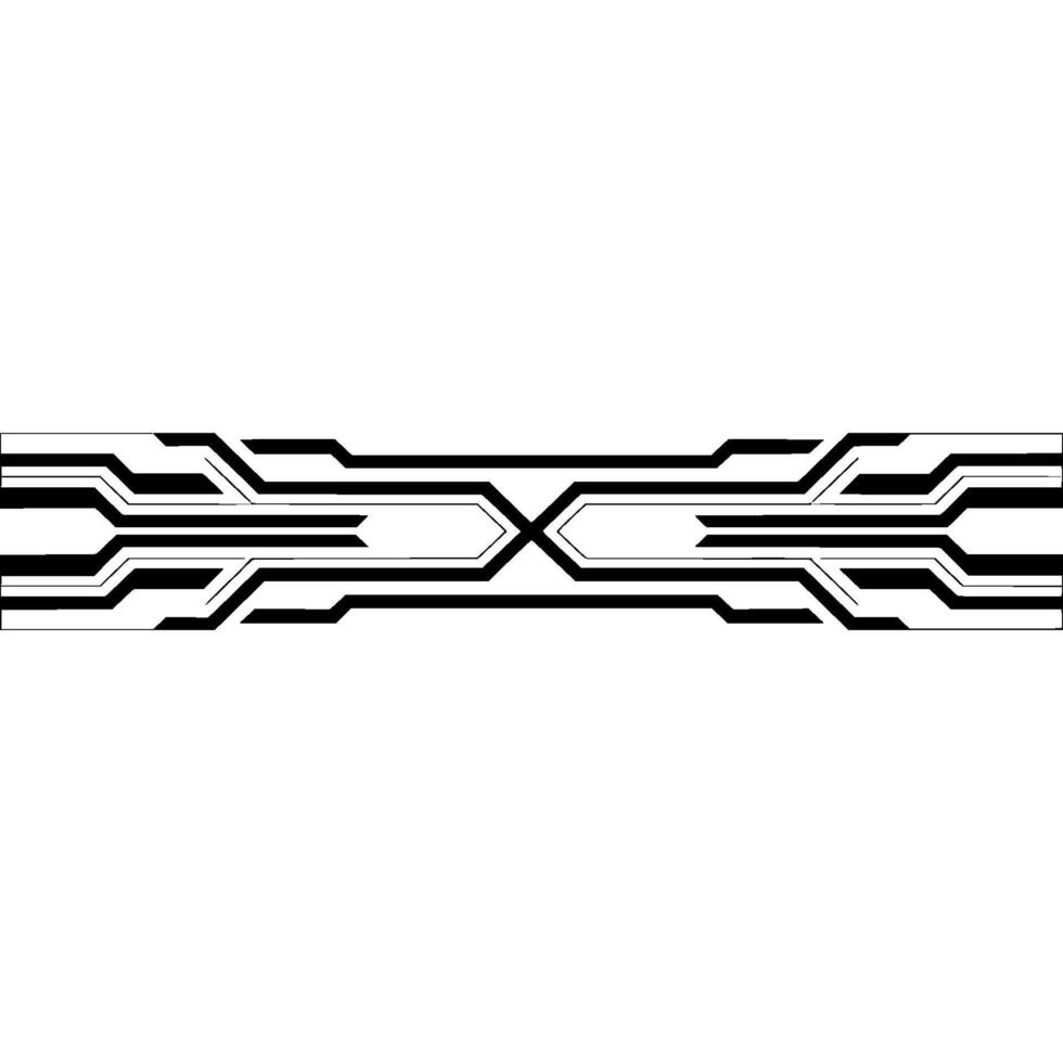 Tech Edge Minimalist Abstract Circuit Board Element vector