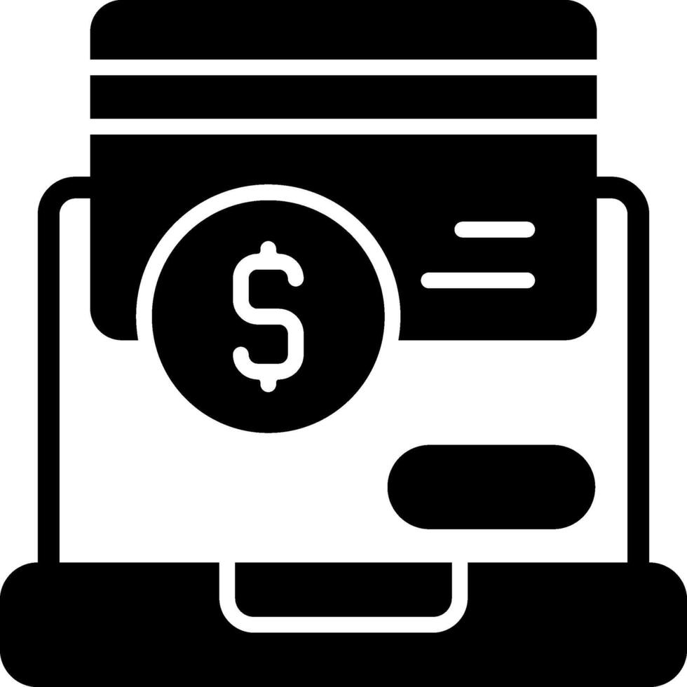 Payment Method Solid Black Icon vector