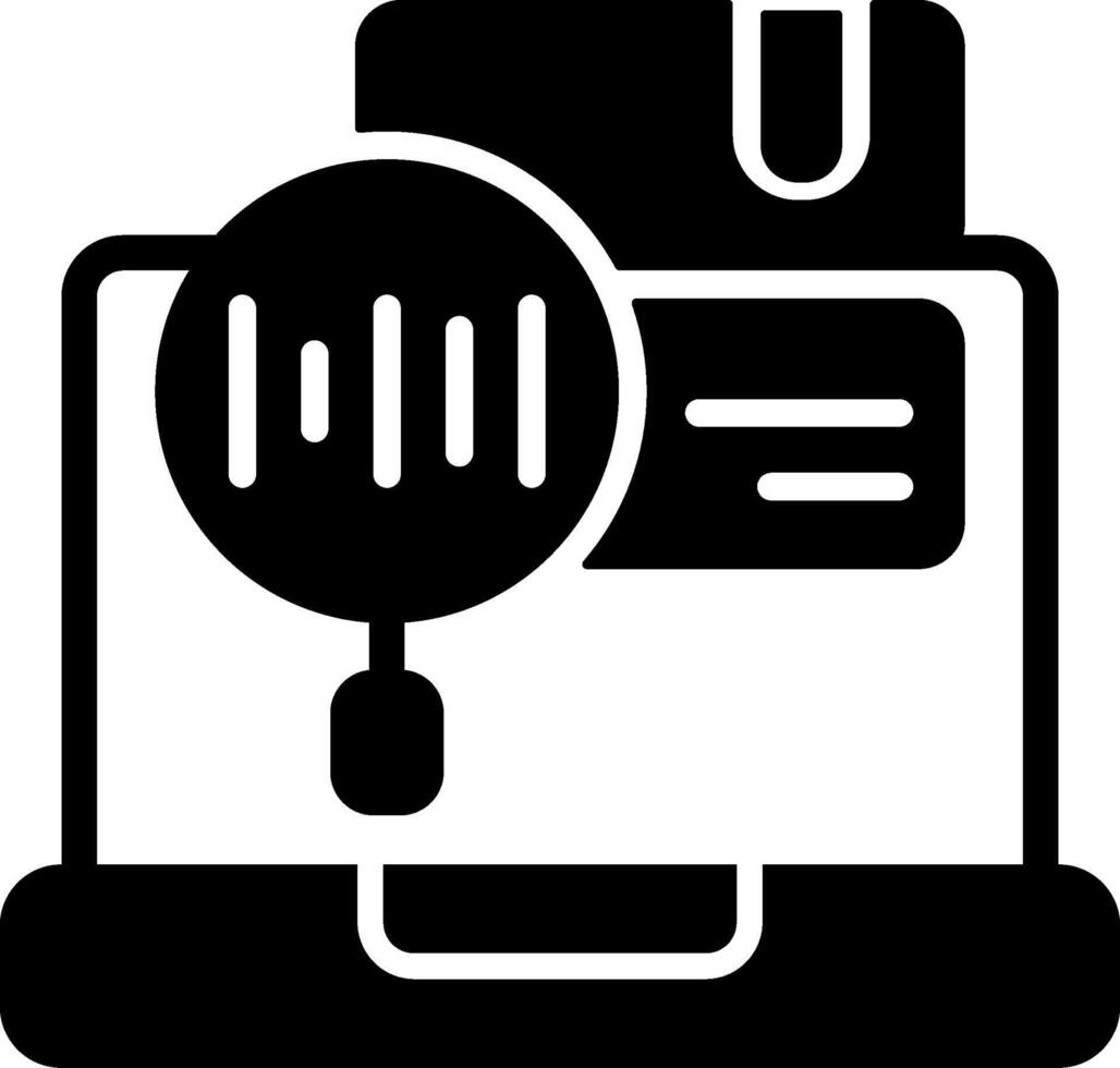 Tracking Package Solid Black Icon vector