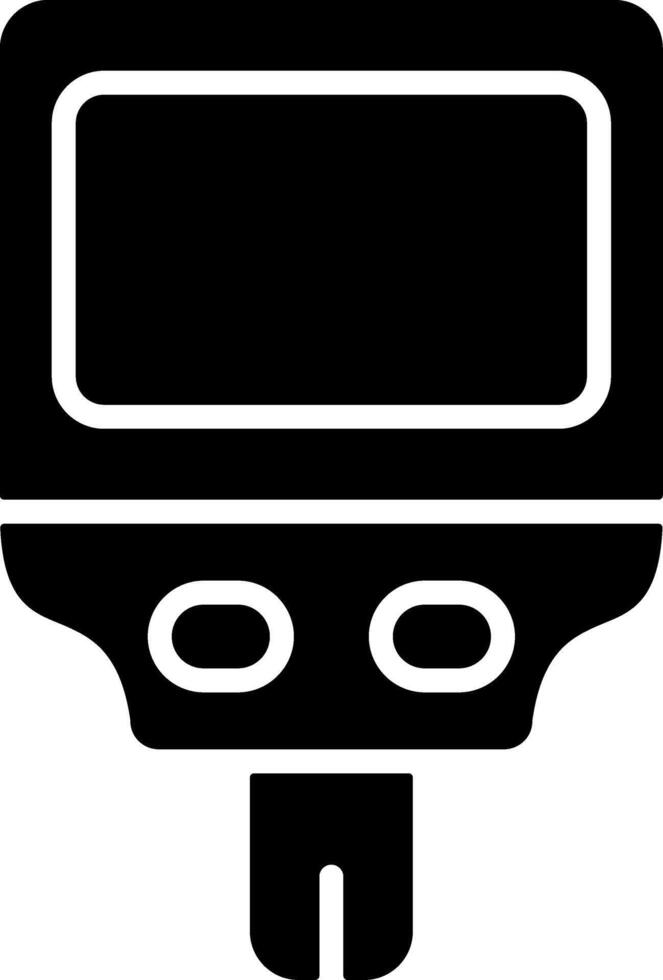 Diabetes Solid Black Icon vector