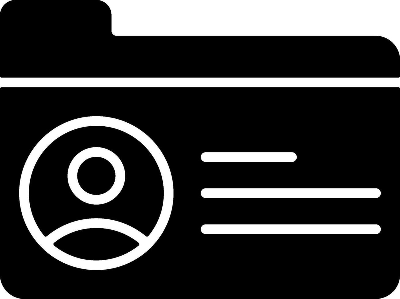 Identity Theft Flat Solid Black Icon vector