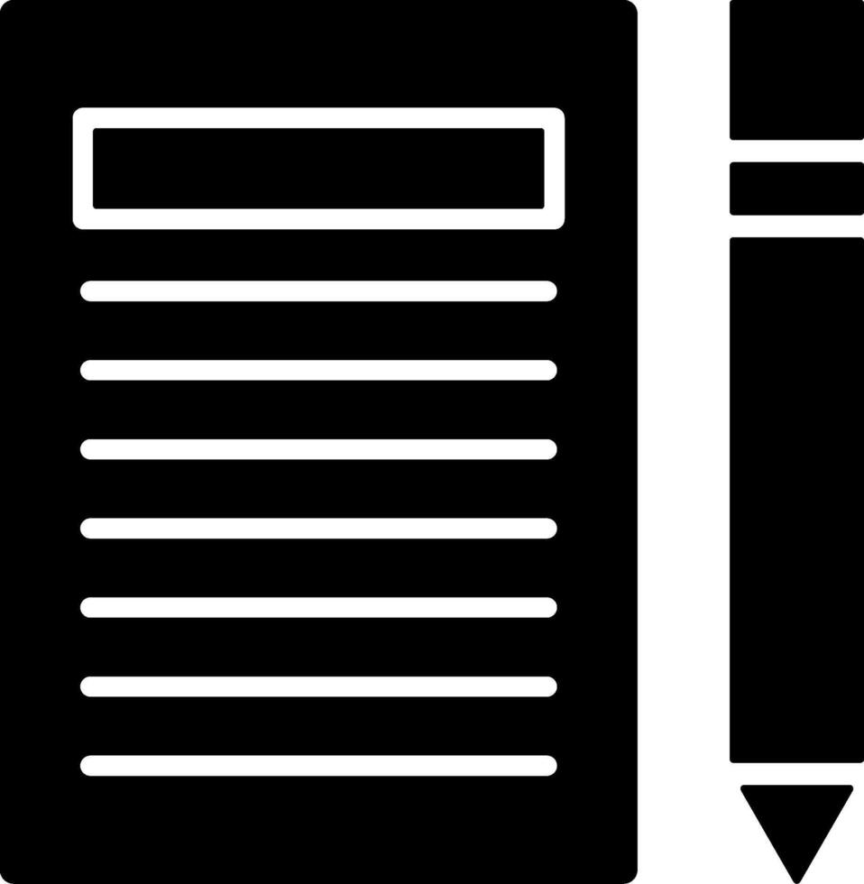 Agenda Checklist Plan Solid Black Icon vector