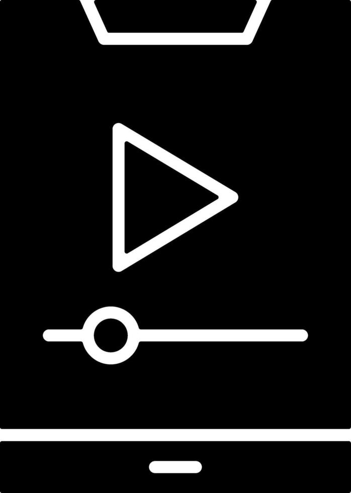 Mobile Solid Black Icon vector