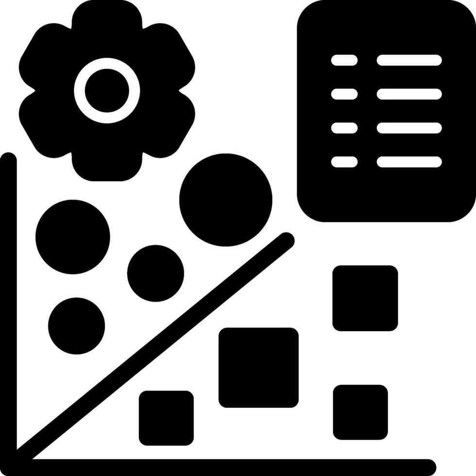 Support Machine Solid Black Icon vector