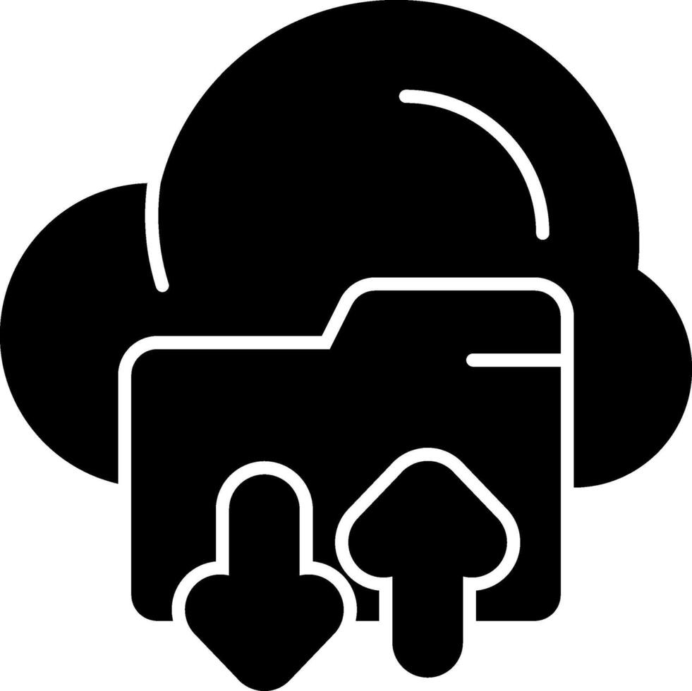 Transfer data Black Art Icon Design vector
