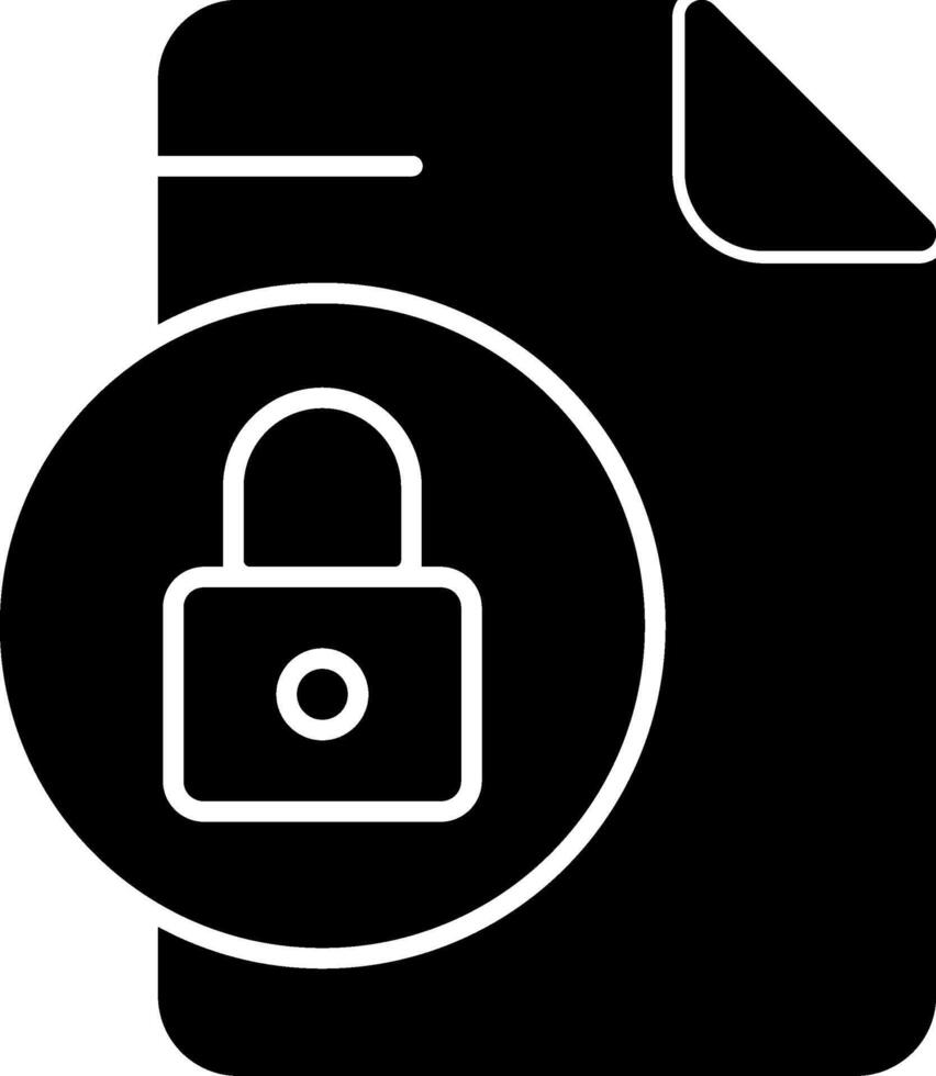 Lock File Solid Black Icon 66721200 Vector Art at Vecteezy
