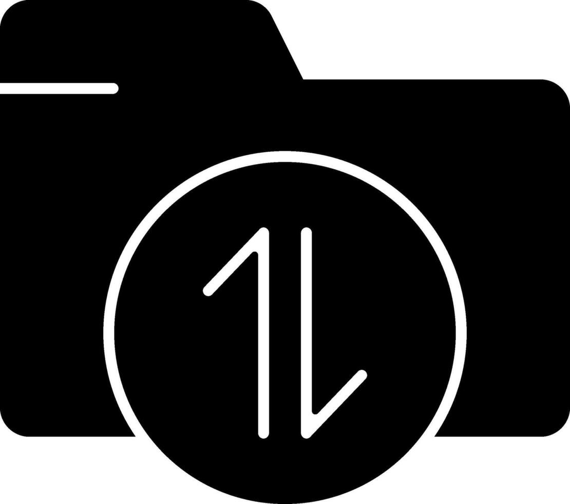 Transfer Data Solid Icon vector