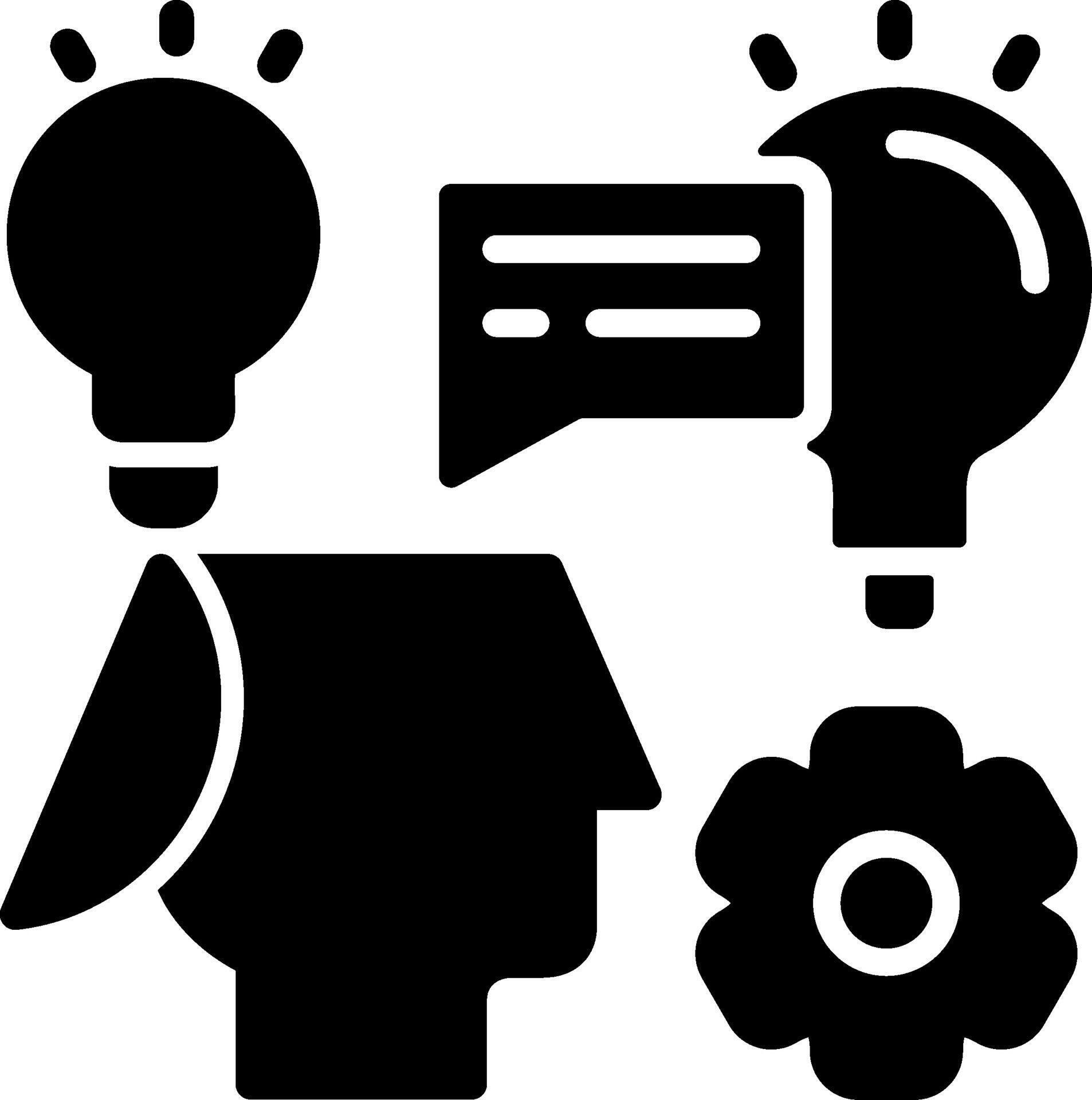 Receptive Mind Solid Black Icon 66721211 Vector Art at Vecteezy