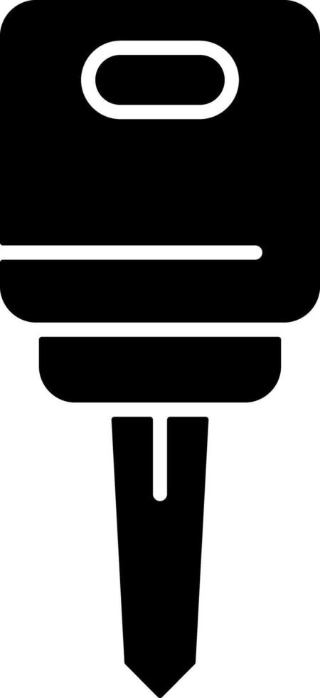 Car key Solid Black Icon vector