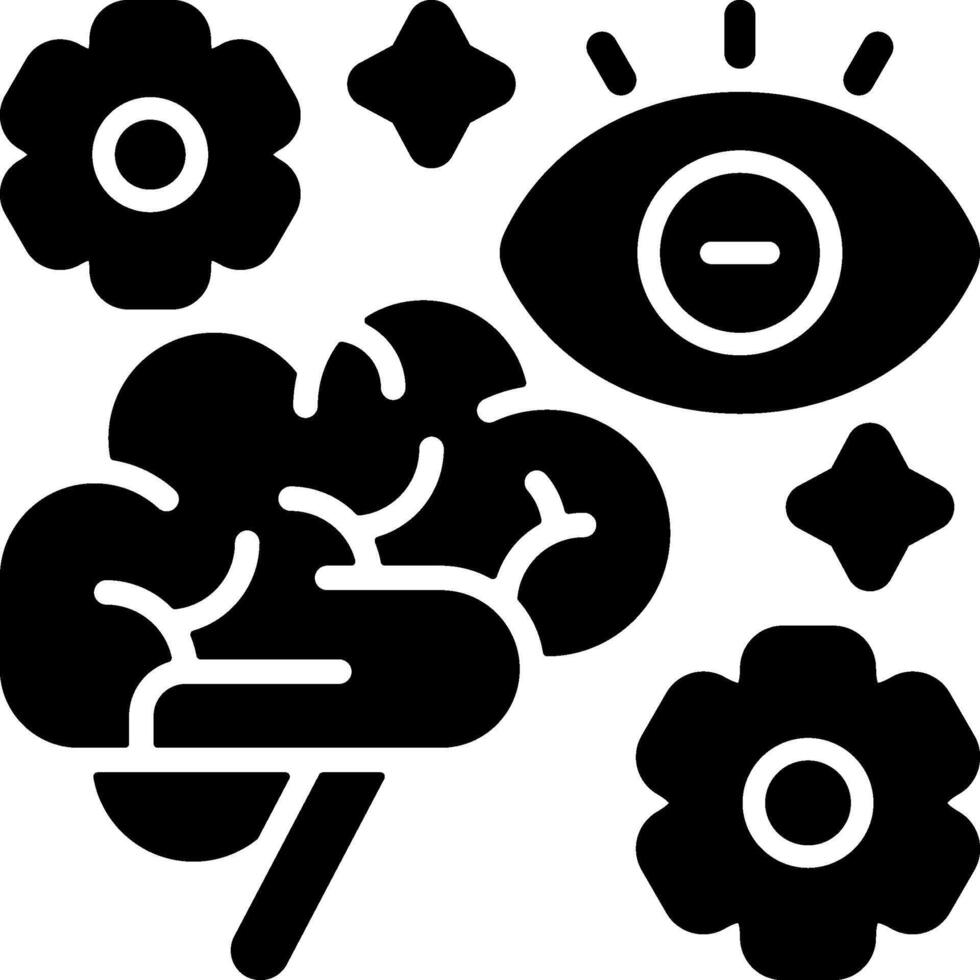 Intuitive Process Solid Black Icon vector