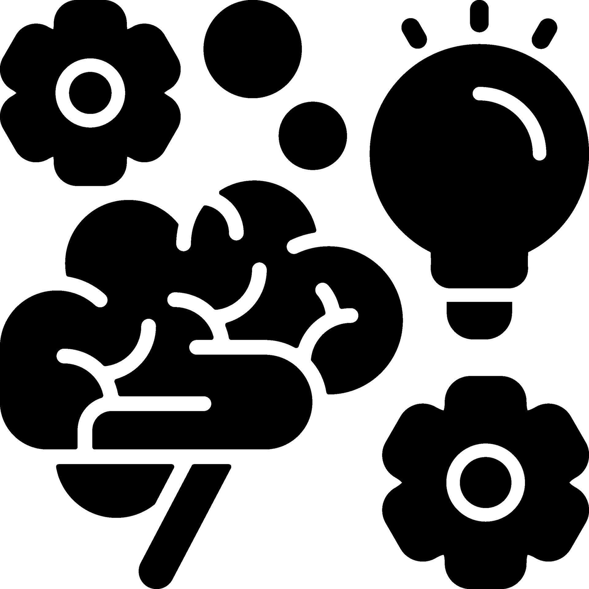Innovative Ideas Solid Black Icon 66721340 Vector Art at Vecteezy