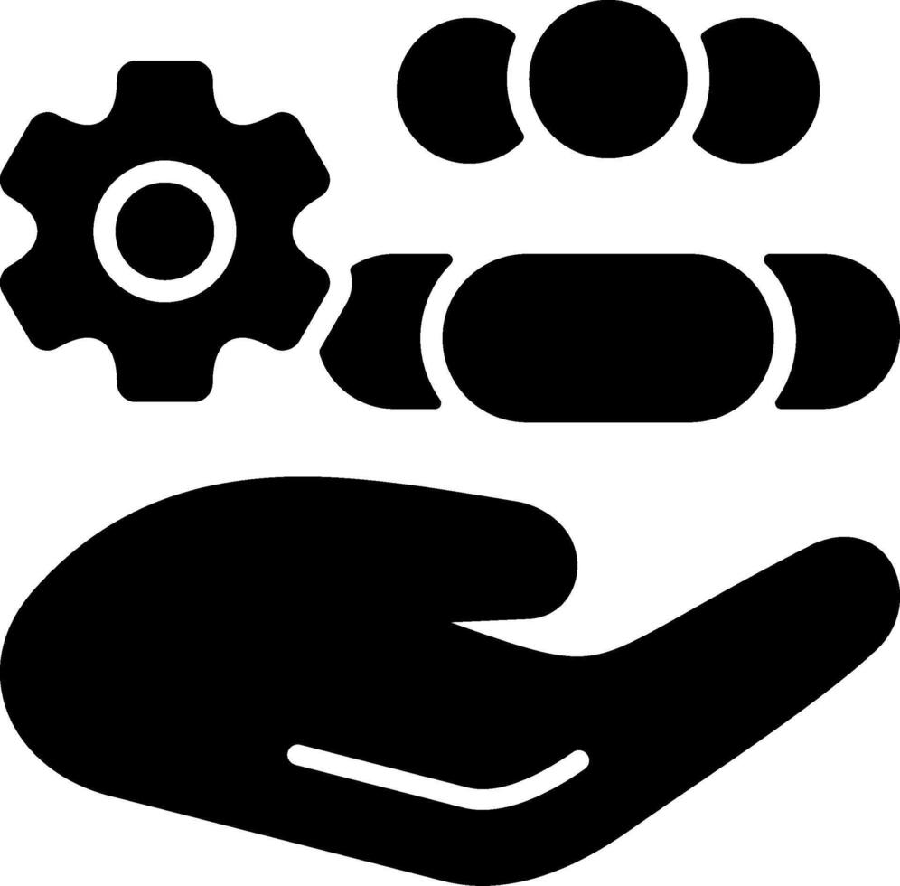 Onboarding Solid Black Icon vector