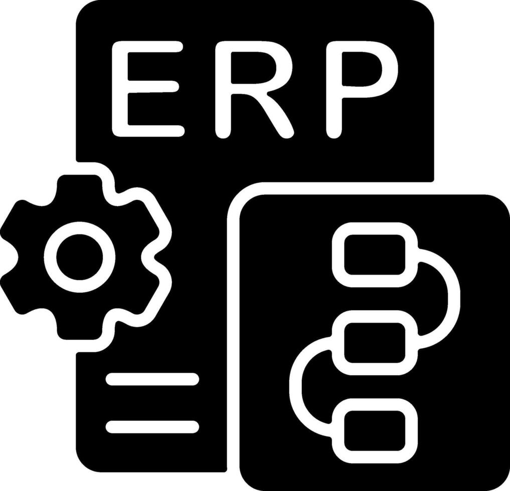 Enterprise plans Solid Black Icon vector