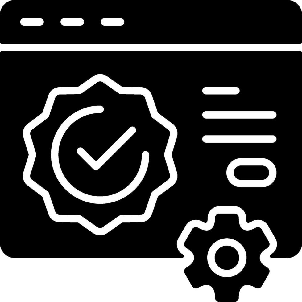 Trust badges Solid Black Icon vector