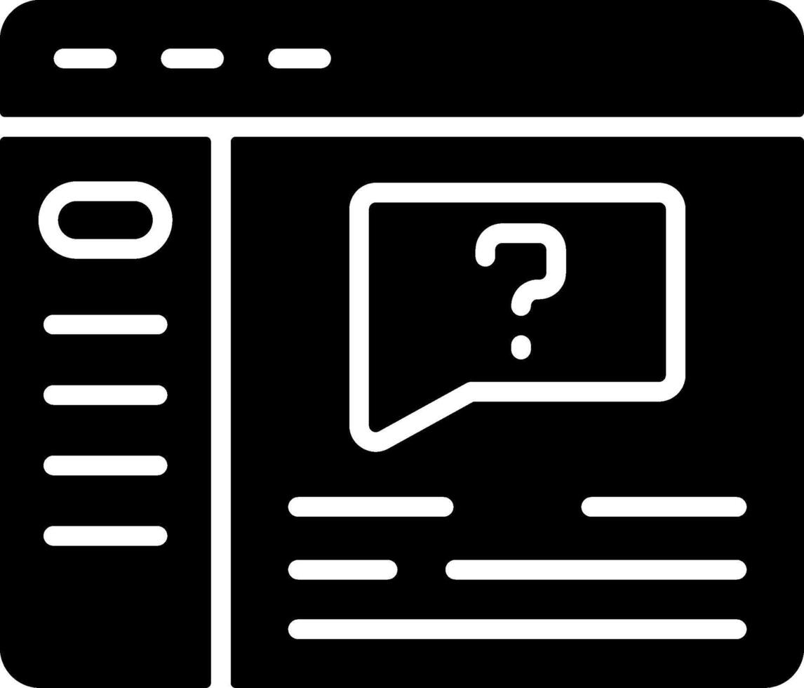 Support section Solid Black Icon vector