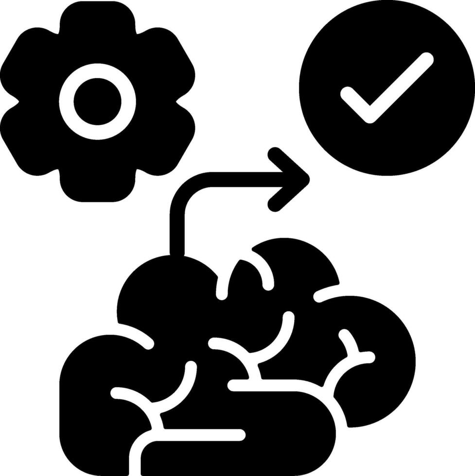 Mindset Shift Solid Illustration Icon vector