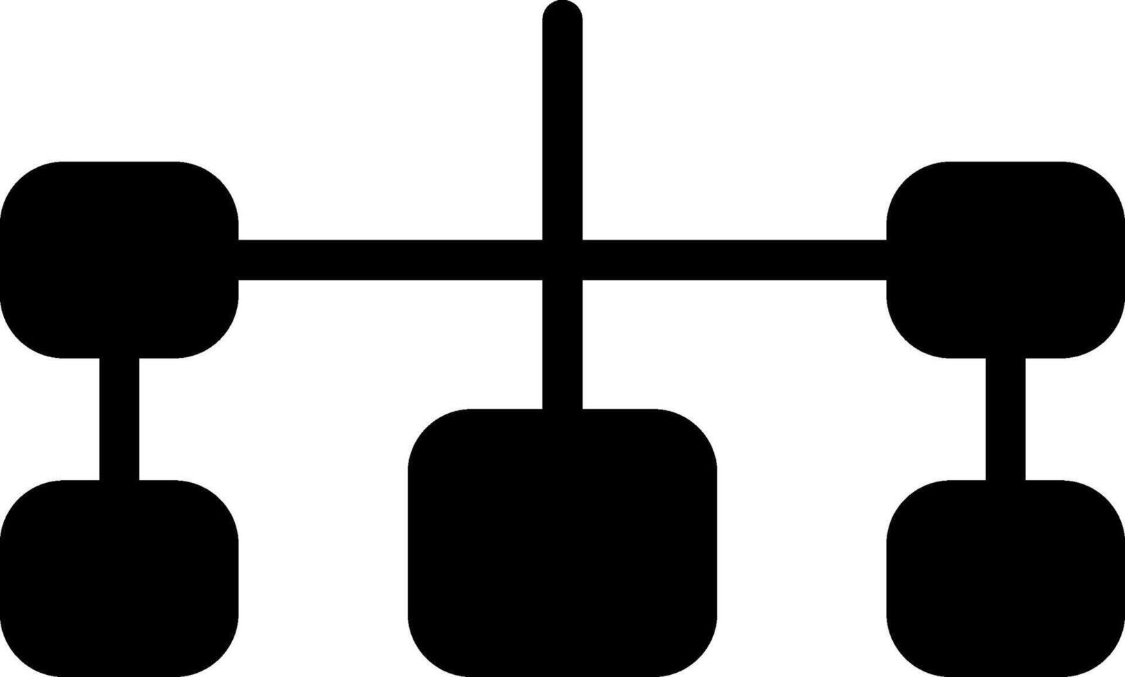 Flowchart Solid Icon vector