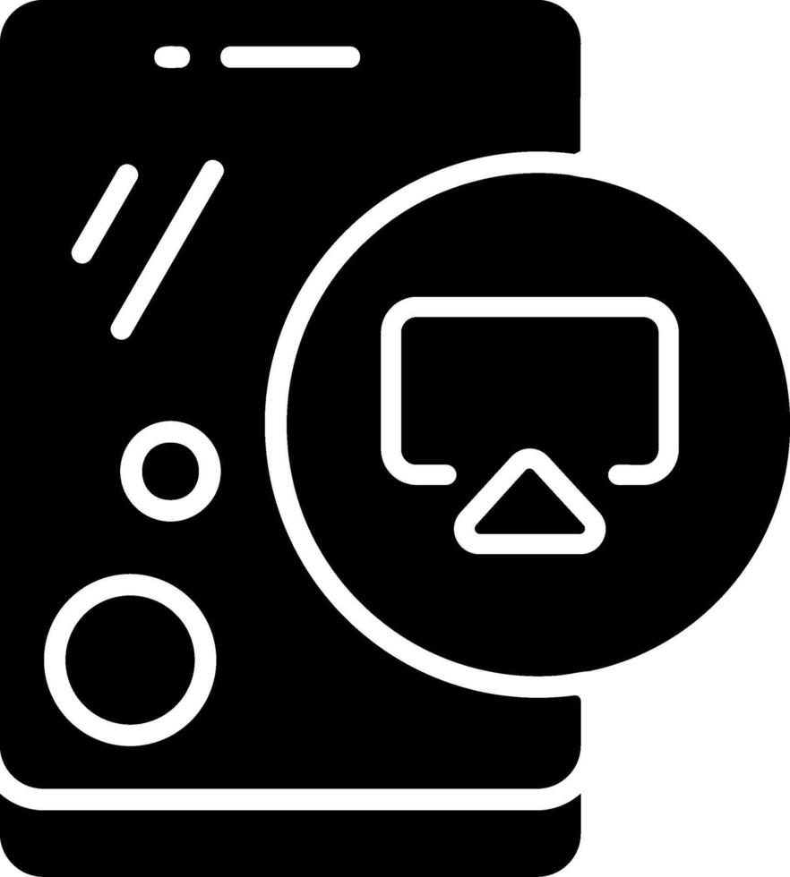 Cast Solid Black Icon vector