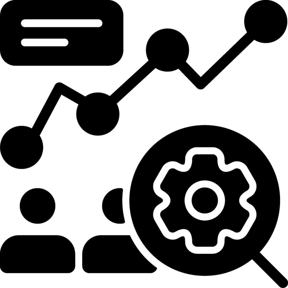 Target Market Solid Black Icon vector