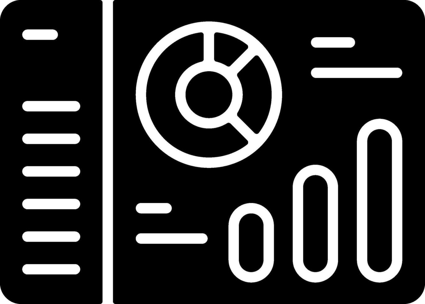 Dashboards Solid Black Icon vector