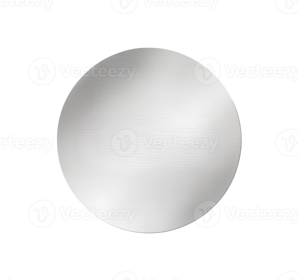 White Round Paper Sticker Label Blank Circle Tag Isolated on Transparent Background png