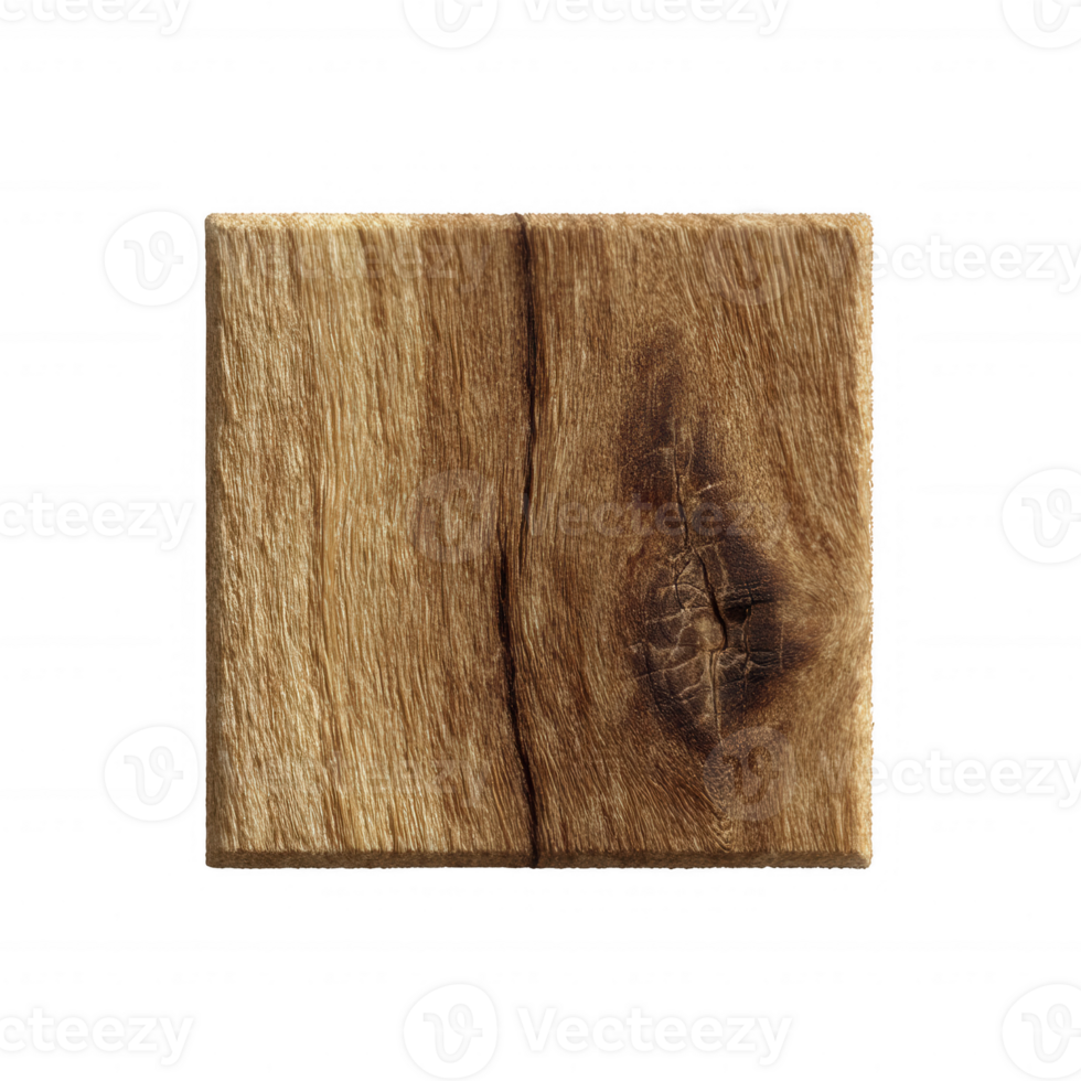 Wooden texture tile, showcasing natural grain patterns and rich tones, ideal for design backgrounds or artistic elements. png
