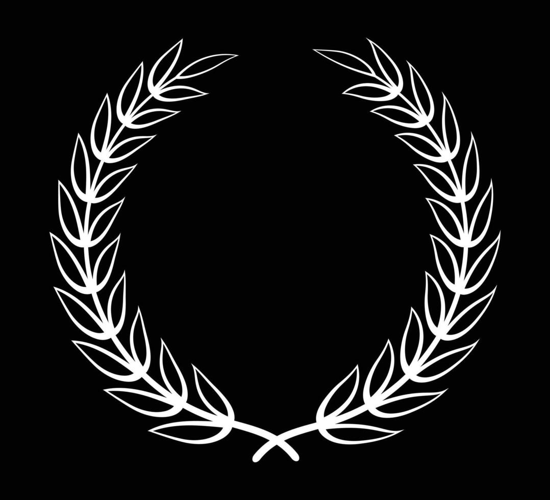 White leaf with branch outline create vector